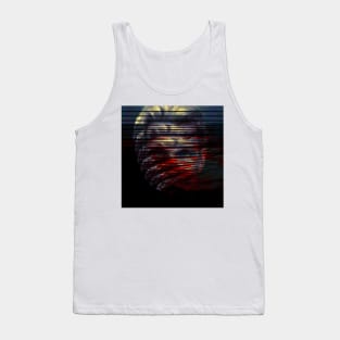 The 4th Month - Creepy Glitch Art Portrait Tank Top